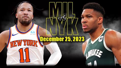 milwaukee bucks vs knicks match player stats